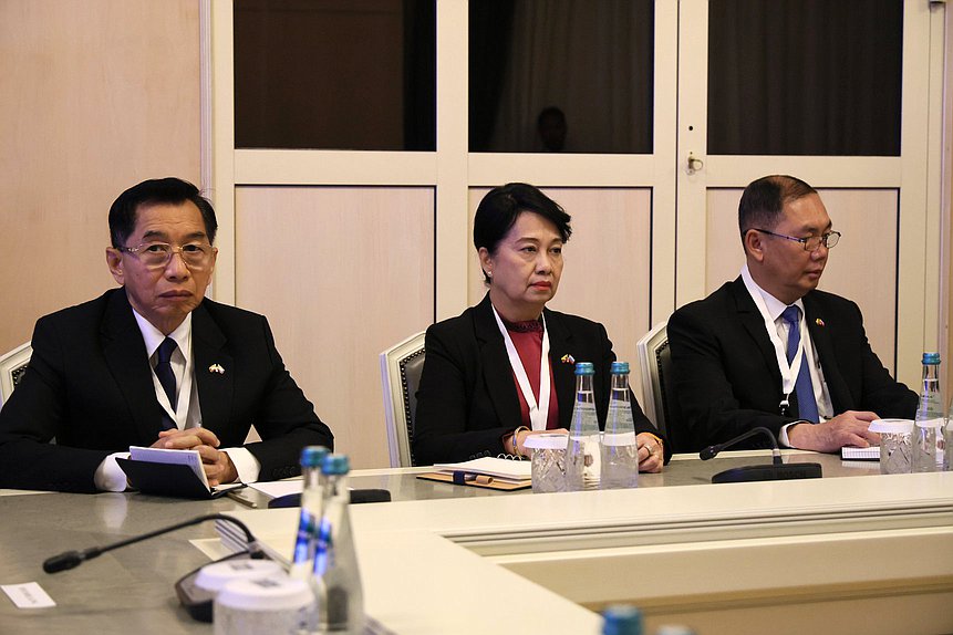 Meeting of Chairman of the State Duma Vyacheslav Volodin and President of the Republic of the Union of Myanmar Min Aung Hlaing