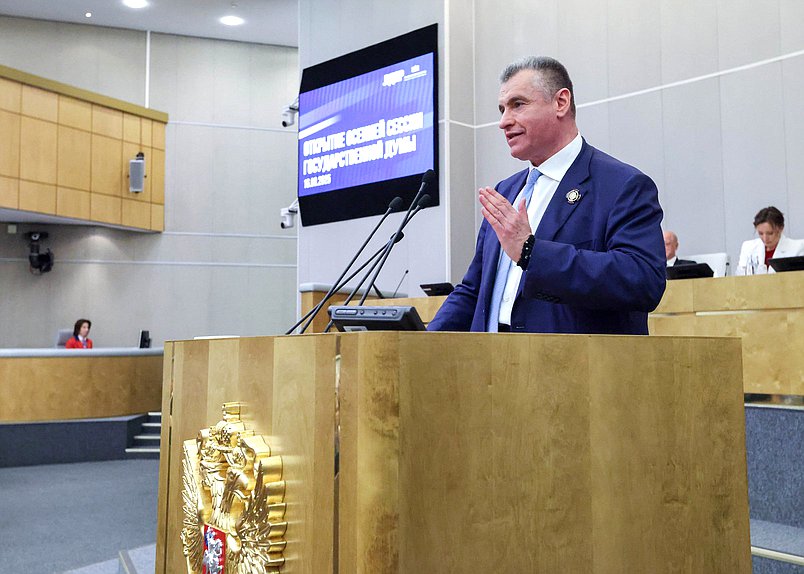 Руководитель фракции ЛДПР Леонид Слуцкий