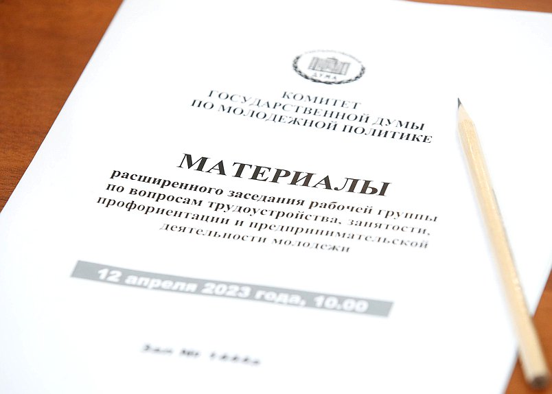 Заседание рабочей группы Комитета по молодежной политике по вопросам трудоустройства, занятости, профориентации и предпринимательской деятельности молодежи
