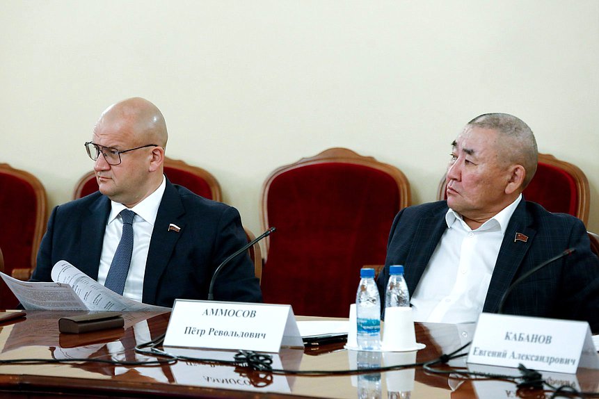 Члены Комитета по транспорту и развитию транспортной инфраструктуры Олег Гарин и Петр Аммосов