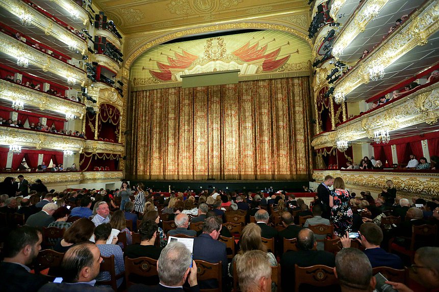 Visit of participants of the International Forum ”Development of Parliamentarism“ to the State Academic Bolshoi Theatre of Russia