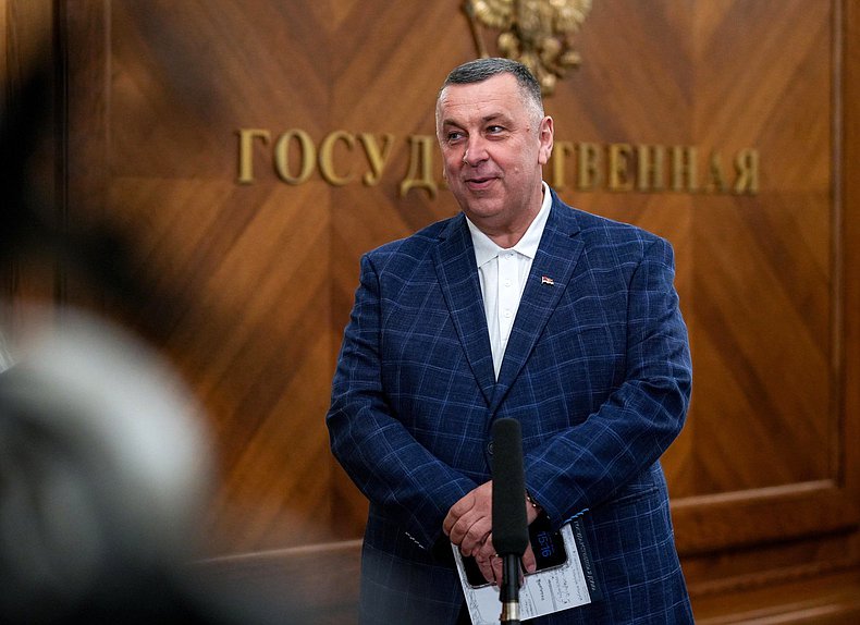 Meeting of Chairman of the State Duma Vyacheslav Volodin with European parliamentarians and public figures