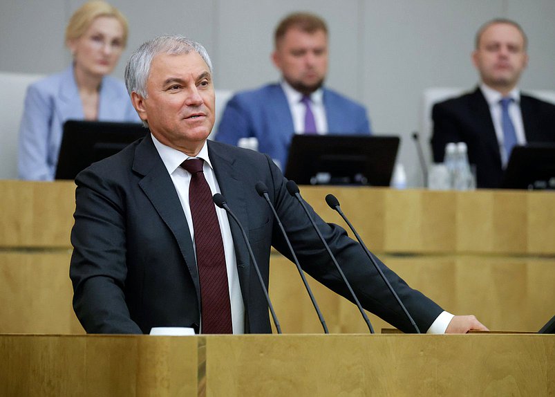 Председатель Государственной Думы Вячеслав Володин