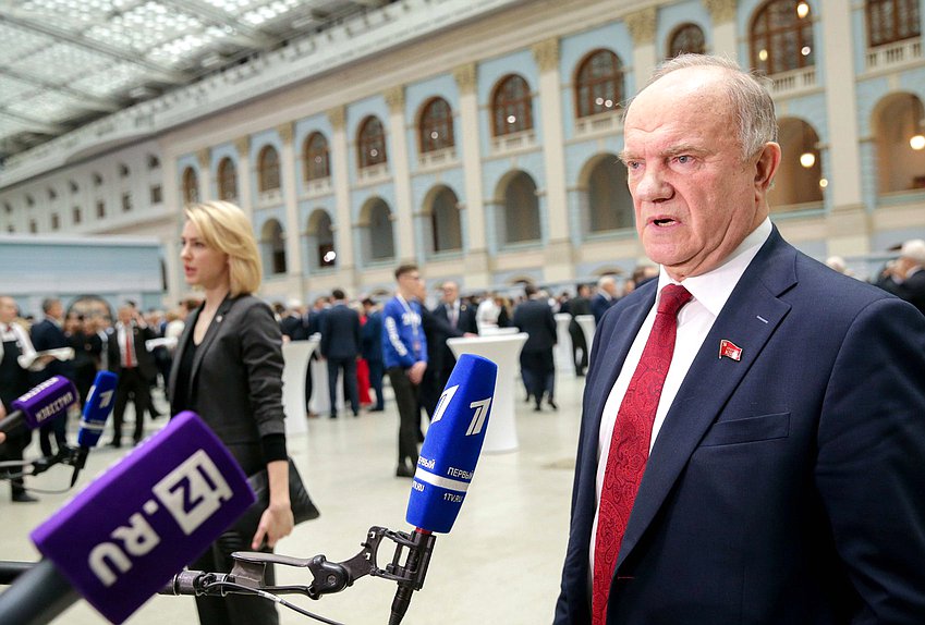 Head of the Communist Party of the Russian Federation faction Gennady Zyuganov