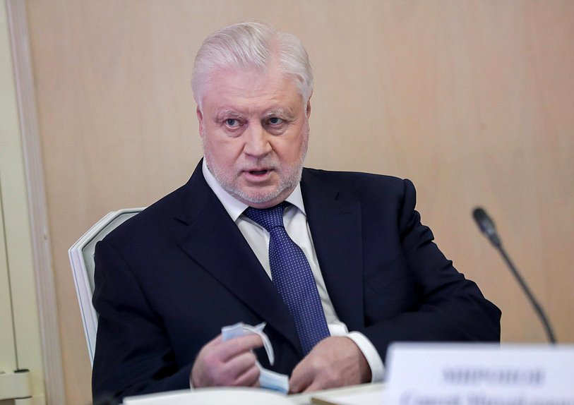 Leader of the Just Russia faction Sergei Mironov