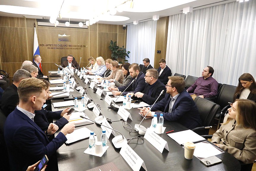 Заседание рабочей группы Комитета по физической культуре и спорту на тему «Развитие спорта высоких технологий в Российской Федерации»