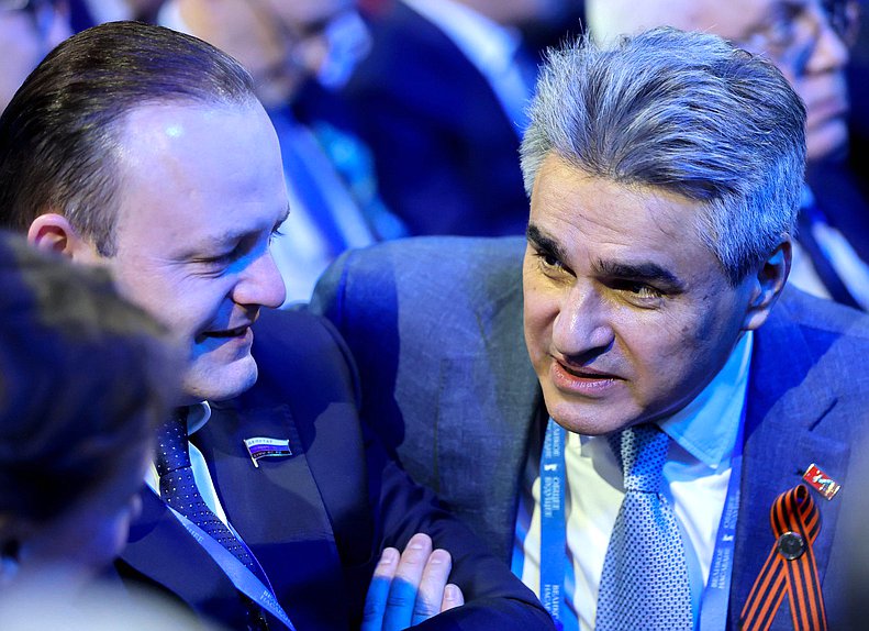 Deputy Chairman of the State Duma Vladislav Davankov and leader of the "New People" faction Alexey Nechaev