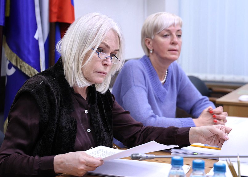 Председатель Комитета по просвещению Ирина Белых и заместитель Председателя Комитета Ирина Ивенских