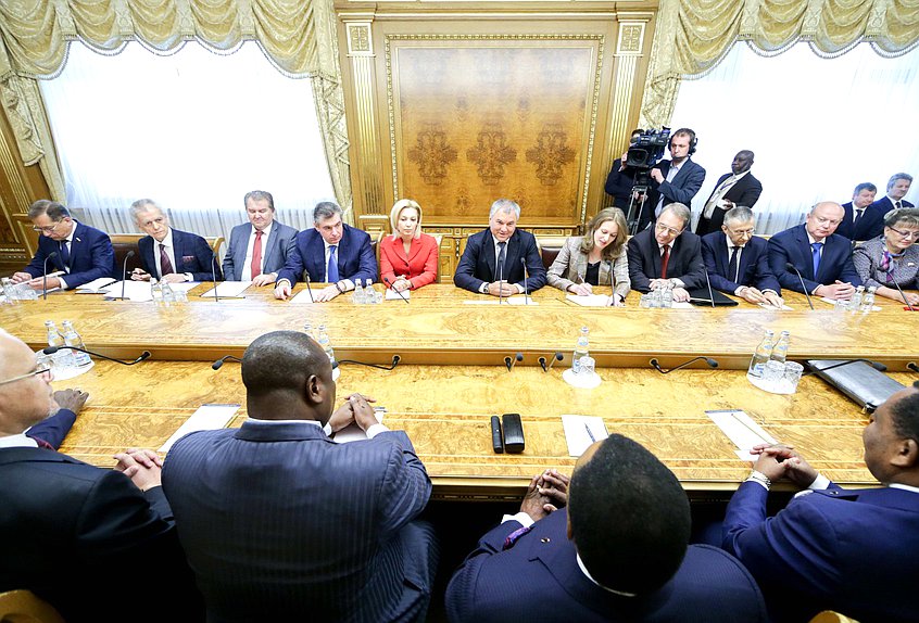 Meeting of Chairman of the State Duma Viacheslav Volodin and President of the Republic of the Congo Denis Sassou Nguesso