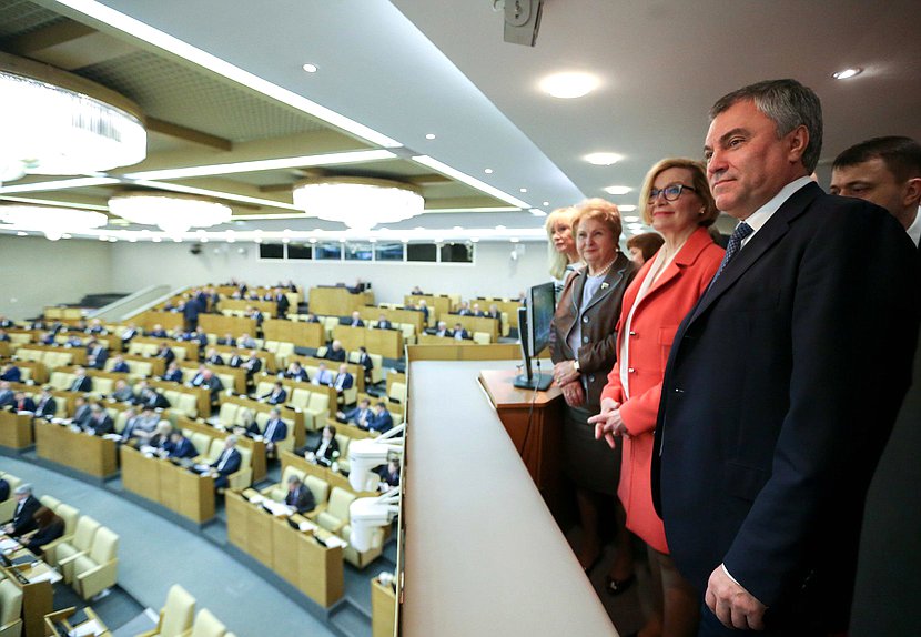 Chairman of the State Duma Viacheslav Volodin and Speaker of the Parliament of the Republic of Finland Paula Risikko