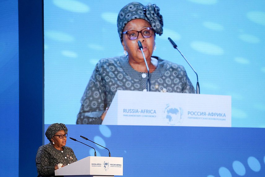 Speaker of the National Assembly of the Parliament of the Republic of South Africa Nosiviwe Mapisa-Nqakula