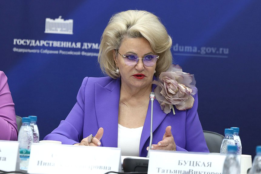 Председатель Комитета по защите семьи, вопросам отцовства, материнства и детства Нина Останина