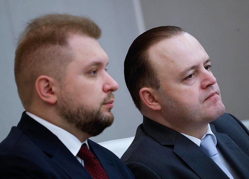 Заместители Председателя Государственной Думы Борис Чернышов и Владислав Даванков