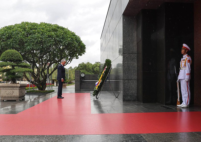 Chairman of the State Duma Vyacheslav Volodin. Wreath-laying ceremony at the Ho Chi Minh Mausoleum