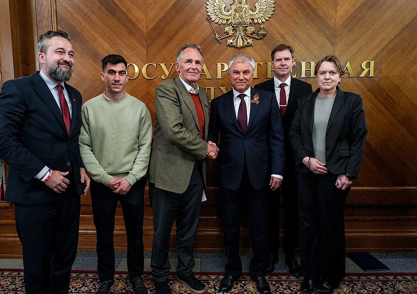 Meeting of Chairman of the State Duma Vyacheslav Volodin with European parliamentarians and public figures