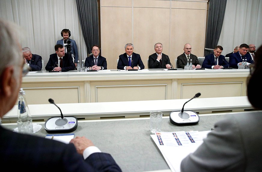 Meeting of Chairman of the State Duma Vyacheslav Volodin and Chairwoman of the Milli Majlis of the Republic of Azerbaijan Sahiba Gafarova