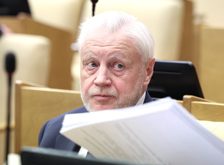 Руководитель фракции "Справедливая Россия" Сергей Миронов