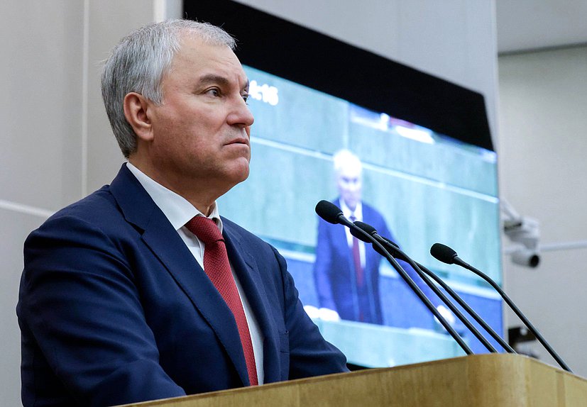 Председатель Государственной Думы Вячеслав Володин