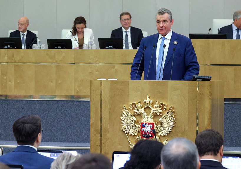 Руководитель фракции ЛДПР Леонид Слуцкий