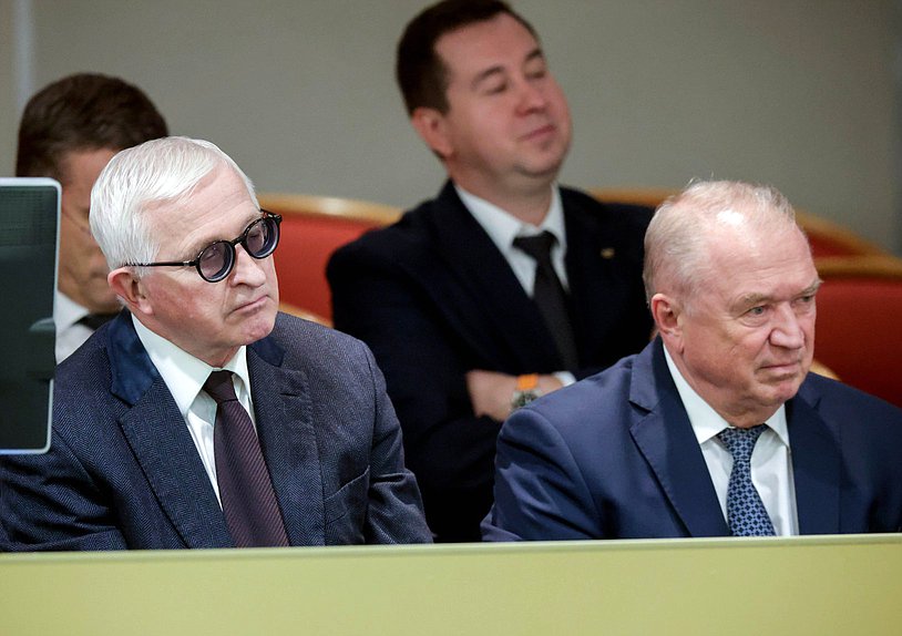 Президент Российского союза промышленников и предпринимателей (РСПП) Александр Шохин и Президент Торгово-промышленной палаты РФ Сергей Катырин