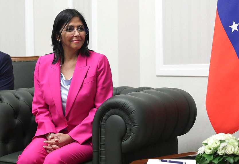 Vicepresidenta ejecutiva de la República Bolivariana de Venezuela, Delcy Eloína Rodríguez Gómez