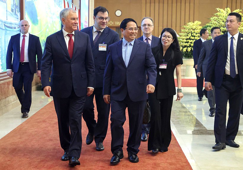 Meeting of Chairman of the State Duma Vyacheslav Volodin and Prime Minister of the Socialist Republic of Vietnam Phạm Minh Chính