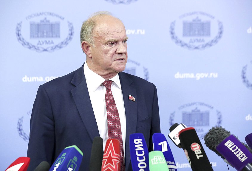 Leader of the CPRF faction Gennady Zyuganov