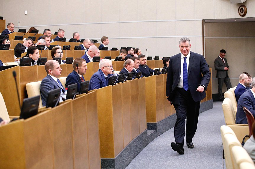 Руководитель фракции ЛДПР Леонид Слуцкий