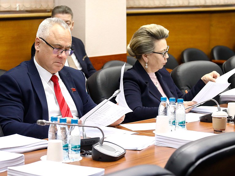 Члены Комитета по бюджету и налогам Евгений Бессонов и Галина Данчикова