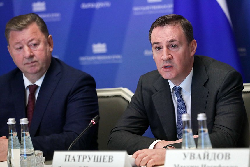 Министр сельского хозяйства РФ Дмитрий Патрушев и Председатель Комитета по аграрным вопросам Владимир Кашин