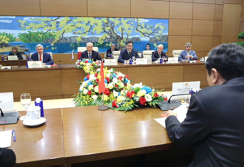 Meeting of Chairman of the State Duma Vyacheslav Volodin and Chairman of the National Assembly of the Socialist Republic of Vietnam Trần Thanh Mẫn