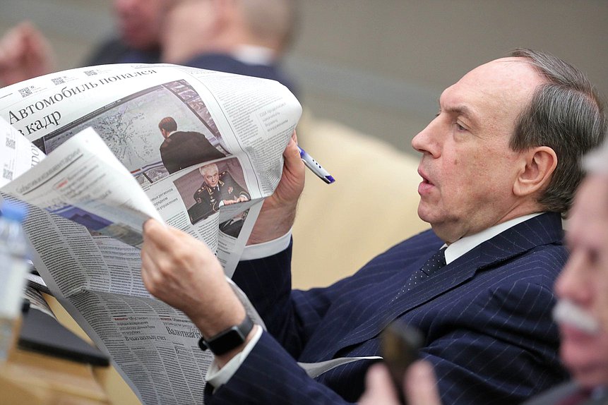 Первый заместитель Председателя Комитета по международным делам Вячеслав Никонов