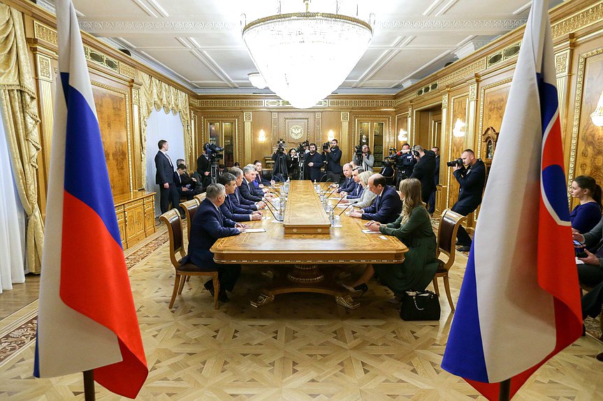 Meeting of Chairman of the State Duma Viacheslav Volodin and Speaker of the National Council of the Slovak Republic Andrej Danko