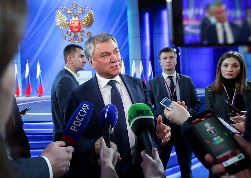 Chairman of the State Duma Viacheslav Volodin