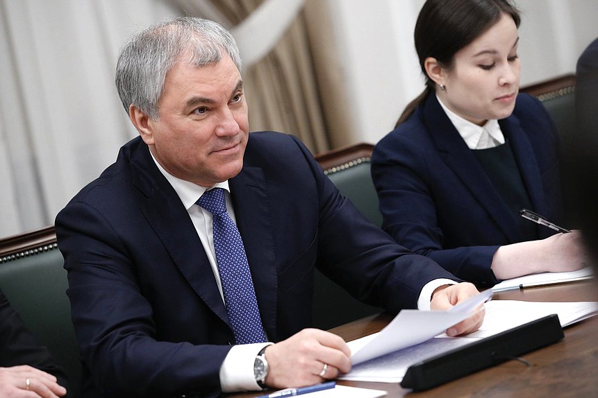 Chairman of the State Duma Vyacheslav Volodin