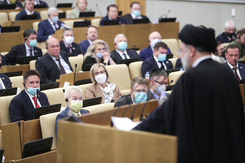 Address of President of the Islamic Republic of Iran Seyyed Ebrahim Raisi at the plenary meeting of the State Duma