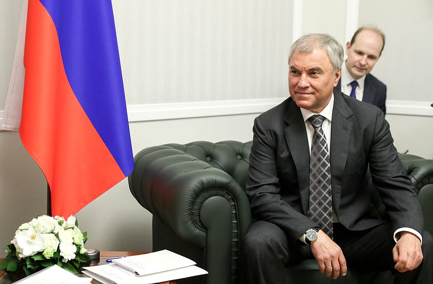 Chairman of the State Duma Vyacheslav Volodin