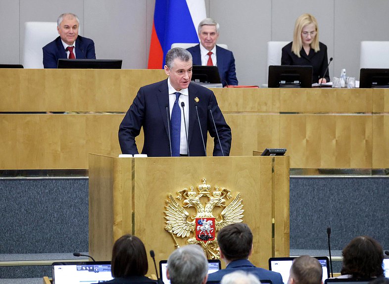 Руководитель фракции ЛДПР Леонид Слуцкий