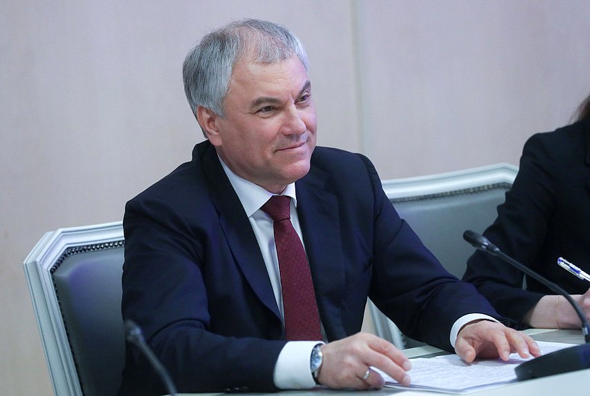 El Jefe de la Duma Estatal, Vyacheslav Volodin