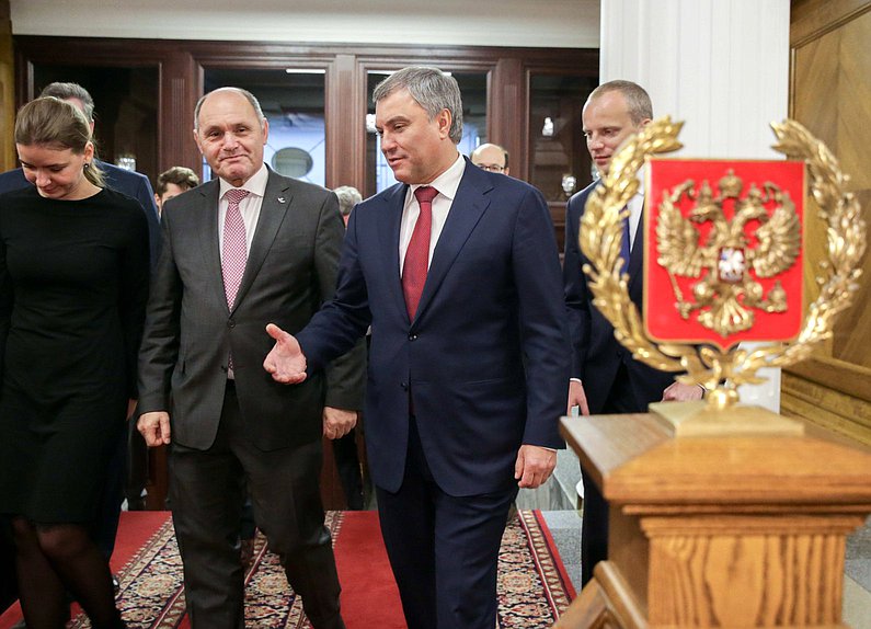 Chairman of the State Duma Viacheslav Volodin and President of the National Council of the Austrian Republic Wolfgang Sobotka