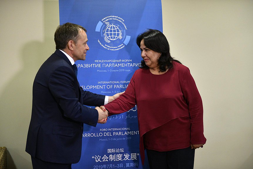 Member of the Committee on Security and Corruption Control Farit Ganiev and Second Vice-President of the Assembly of the Representatives of the People Faouzia Ben Fodha