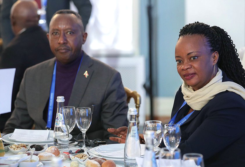 Business breakfast with participation of representatives of business community at the Second International Parliamentary Conference “Russia-Africa”