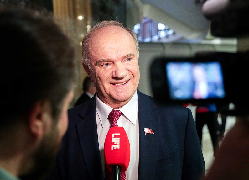 Leader of CPRF faction Gennady Zyuganov