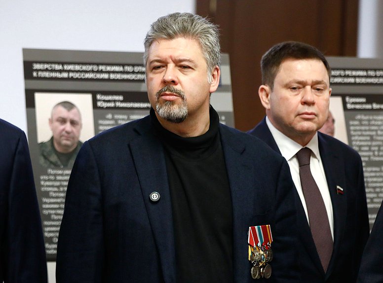 Открытие выставки «Зверства киевского режима по отношению к пленным российским военнослужащим»