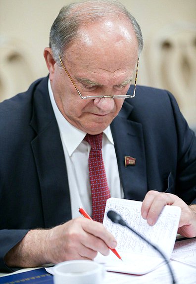 Leader of CPRF faction Gennady Zyuganov