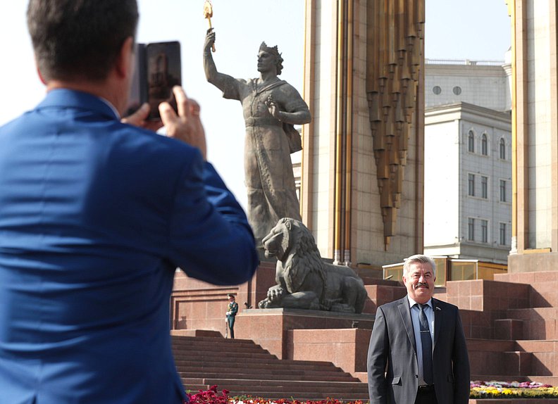 First Deputy Chairman of the Committee on Issues of the Commonwealth of Independent States and Contacts with Fellow Countryman Viktor Vodolatskii