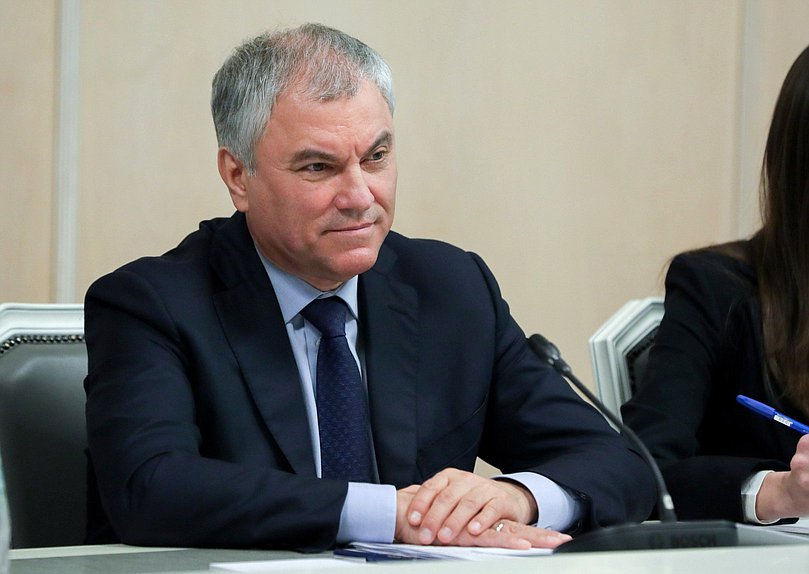 El Jefe de la Duma Estatal Vyacheslav Volodin