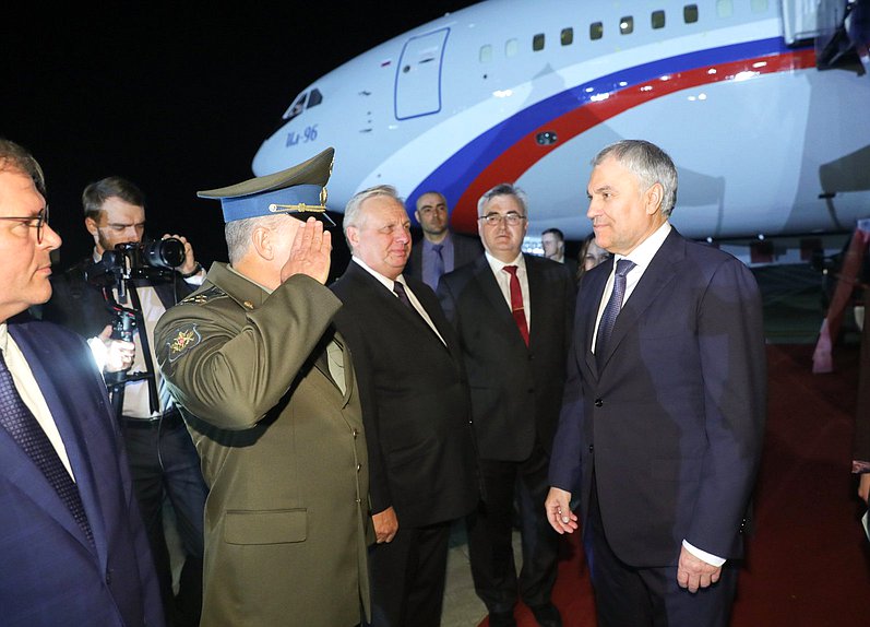 Chairman of the State Duma Vyacheslav Volodin arrived in the Bolivarian Republic of Venezuela to pay a working visit