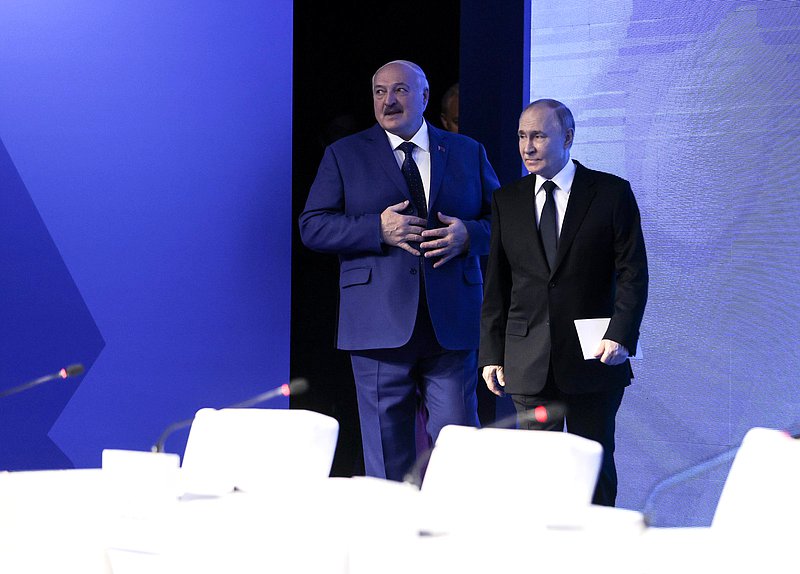 President of the Republic of Belarus Alexander Lukashenko and President of the Russian Federation Vladimir Putin