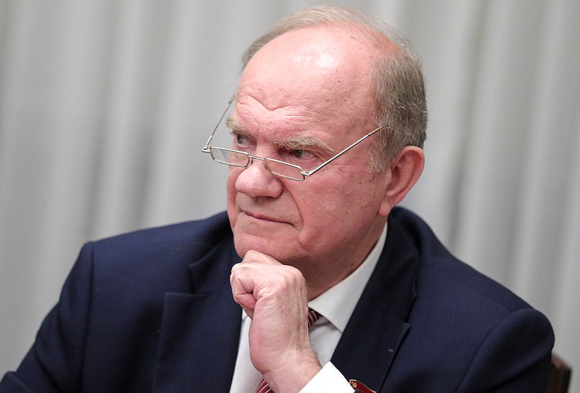 Leader of the CPRF faction Gennady Zyuganov